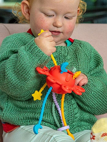 Jouet à tirer sensoriel Arc-en-ciel