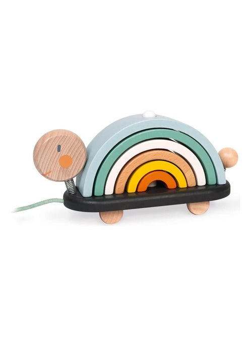 Jouet à tirer : Tortue arc-en-ciel sweet coco à promener - Kiabi