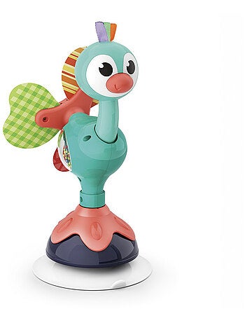 Jouet à ventouse pour bébé, Mignon Paon Bo Jungle