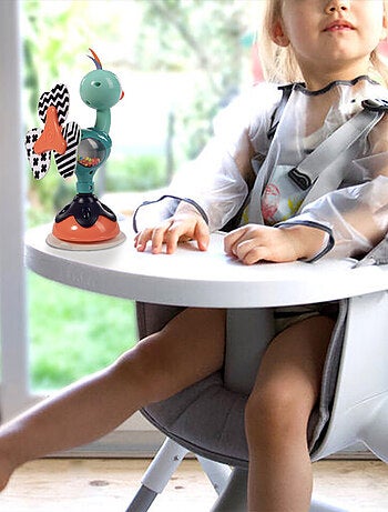 Jouet à ventouse pour bébé, Mignon Paon Bo Jungle