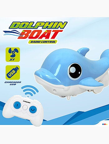 Jouet aquatique télécommandé dauphin cb toys