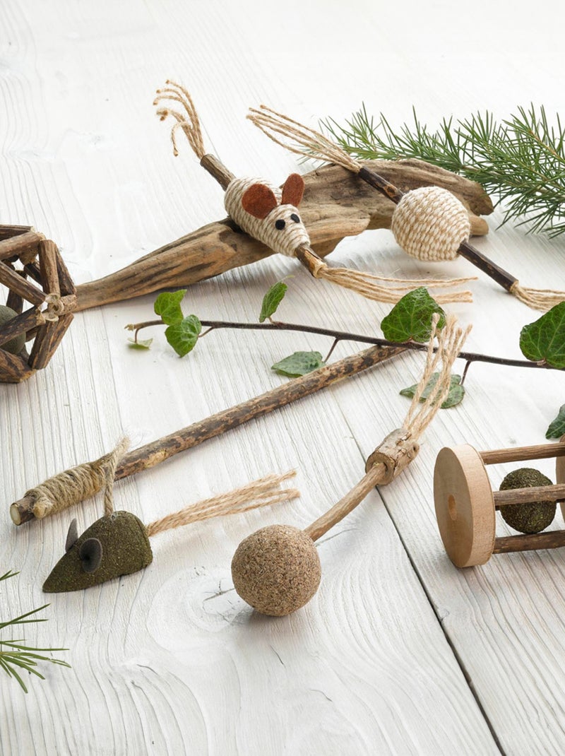 Jouet balle pour chat avec herbe à chat Bois naturel - Kiabi