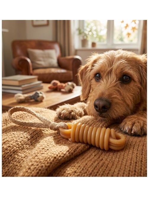 Jouet bâton avec corde de caoutchouc pour chien - Kiabi