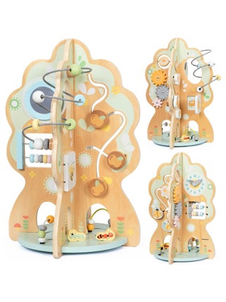 Jouet d'Activité Enfant Arbre Éducatif Bois, Jouet Bébé, Jeux D'éveil Premier Âge, Jeux Montessori