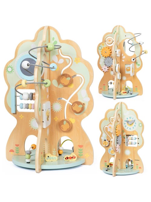 Jouet d'Activité Enfant Arbre Éducatif Bois, Jouet Bébé, Jeux D'éveil Premier Âge, Jeux Montessori - Kiabi