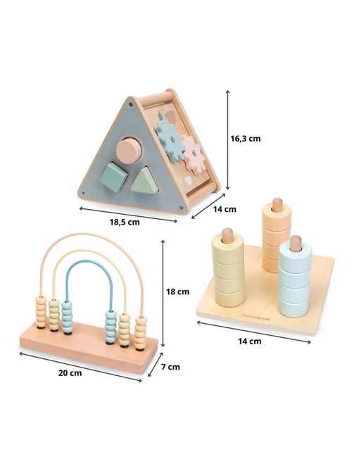 Jouet d'Activité Montessori, Jouet en Bois, Arc-en-Ciel - Développement Cognitif, Enfant 2-3 ans - Kiabi