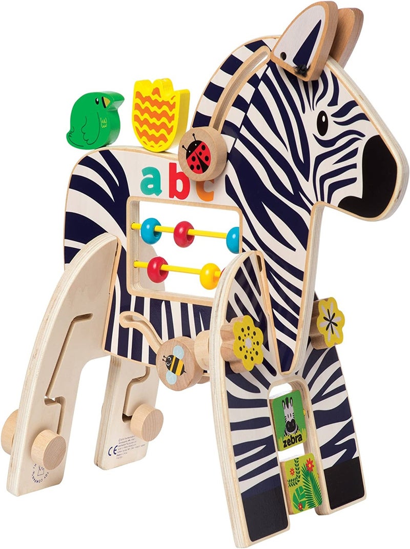 Jouet d'activité Zèbre Safari Beige - Kiabi