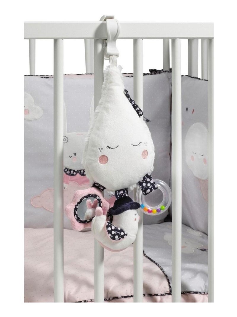 Jouet d'activités avec pinces en velours - SAUTHON Blanc - Kiabi