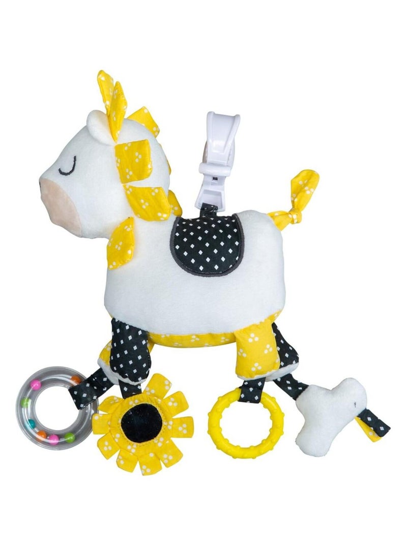 Jouet d'activites en velours - SAUTHON Blanc - Kiabi