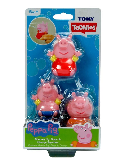 Jouet de bain - 3 gicleurs peppa pig pour s'amuser à s'arroser dans le bain ! - Kiabi