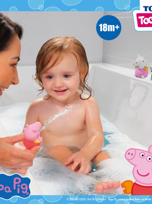 Jouet de bain - 3 gicleurs peppa pig pour s'amuser à s'arroser dans le bain ! - Kiabi