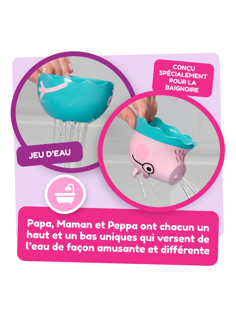 Jouet de bain - famille peppa gigognes dès 18 mois Multicolore - Kiabi