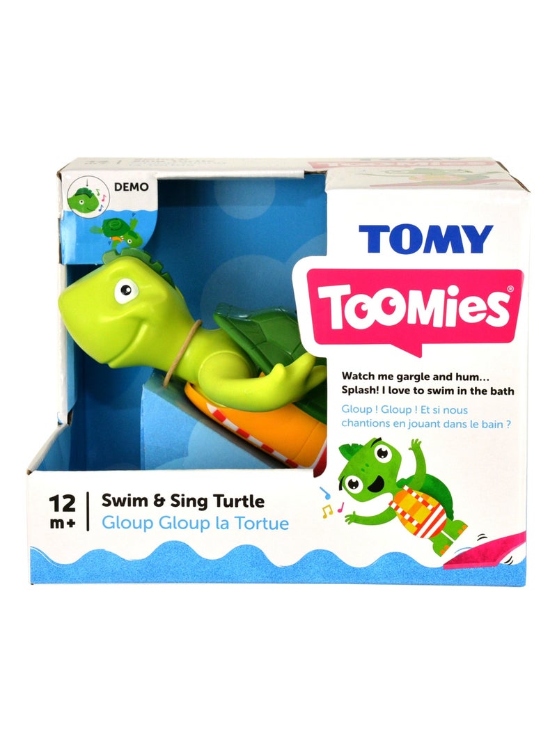 Jouet de bain - gloup gloup la tortue - chante et nage sur le ventre et sur le dos ! Dès 12 mois Multicolore - Kiabi