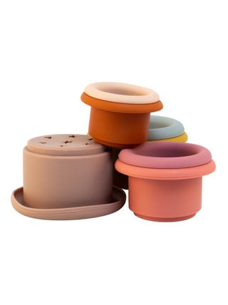 Jouet de Bain - Gobelets à empiler en silicone Magni
