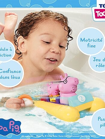 Jouet de bain - mon pédalo à tirer peppa pig