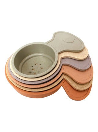 Jouet de Bain - Tasses à empiler en paille de blé Magni