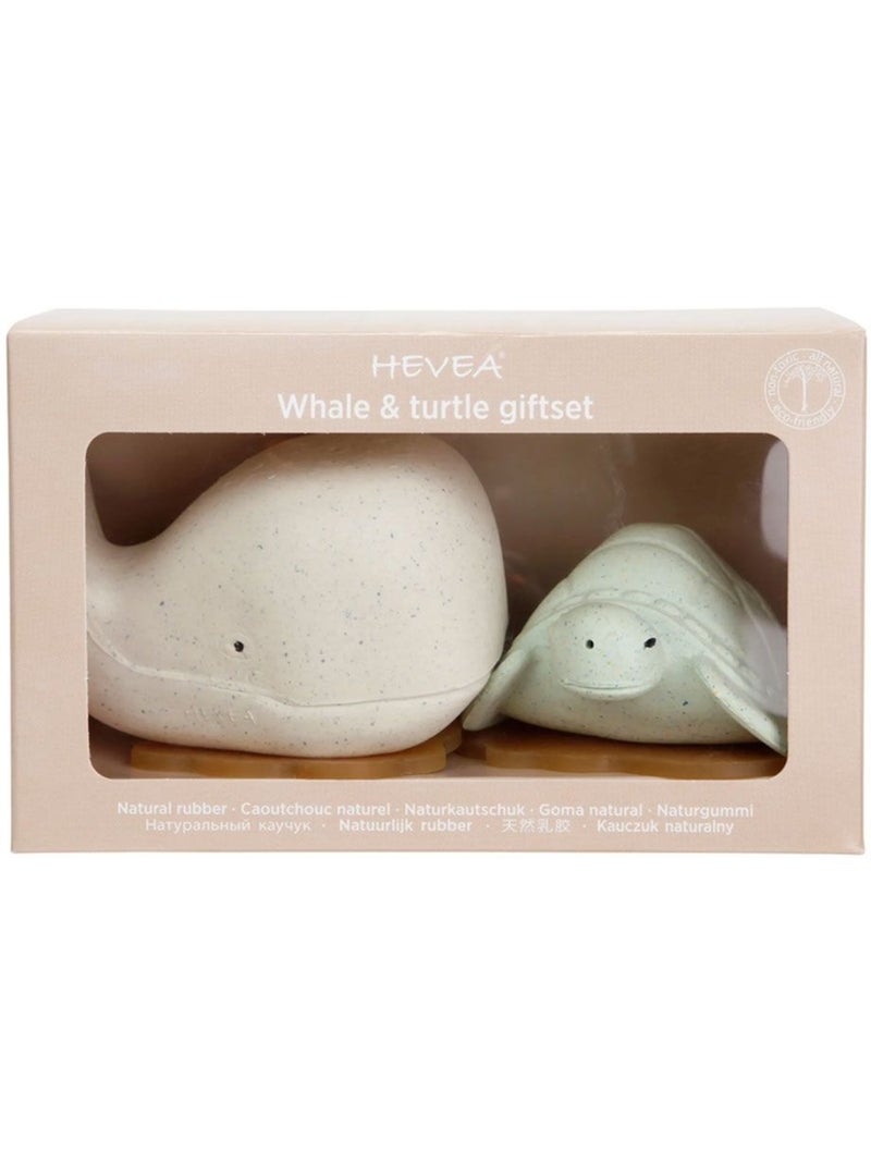 Jouet de bain baleine et tortue - sauge Multicolore - Kiabi