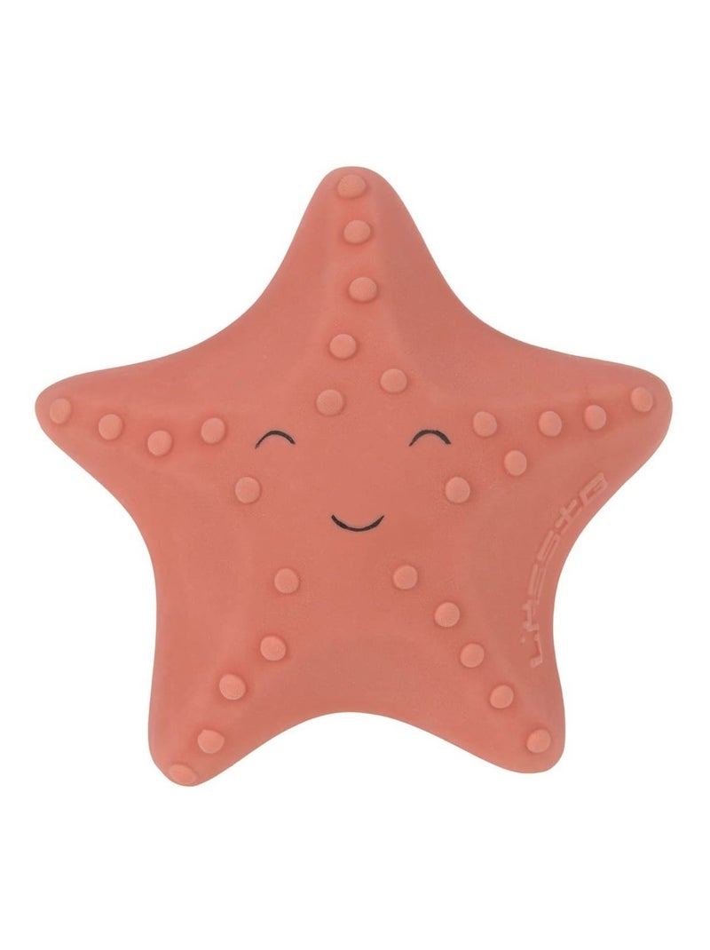 Jouet de bain caoutchouc naturel Etoile de mer Rouge - Kiabi