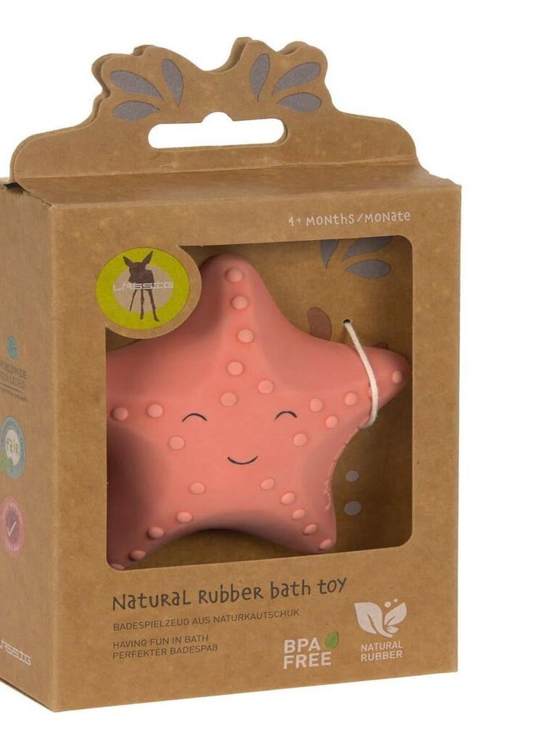 Jouet de bain caoutchouc naturel Etoile de mer Rouge - Kiabi