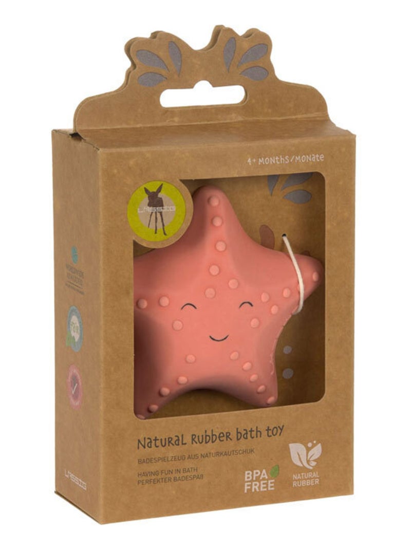 Jouet de bain caoutchouc naturel Etoile de mer Rouge - Kiabi