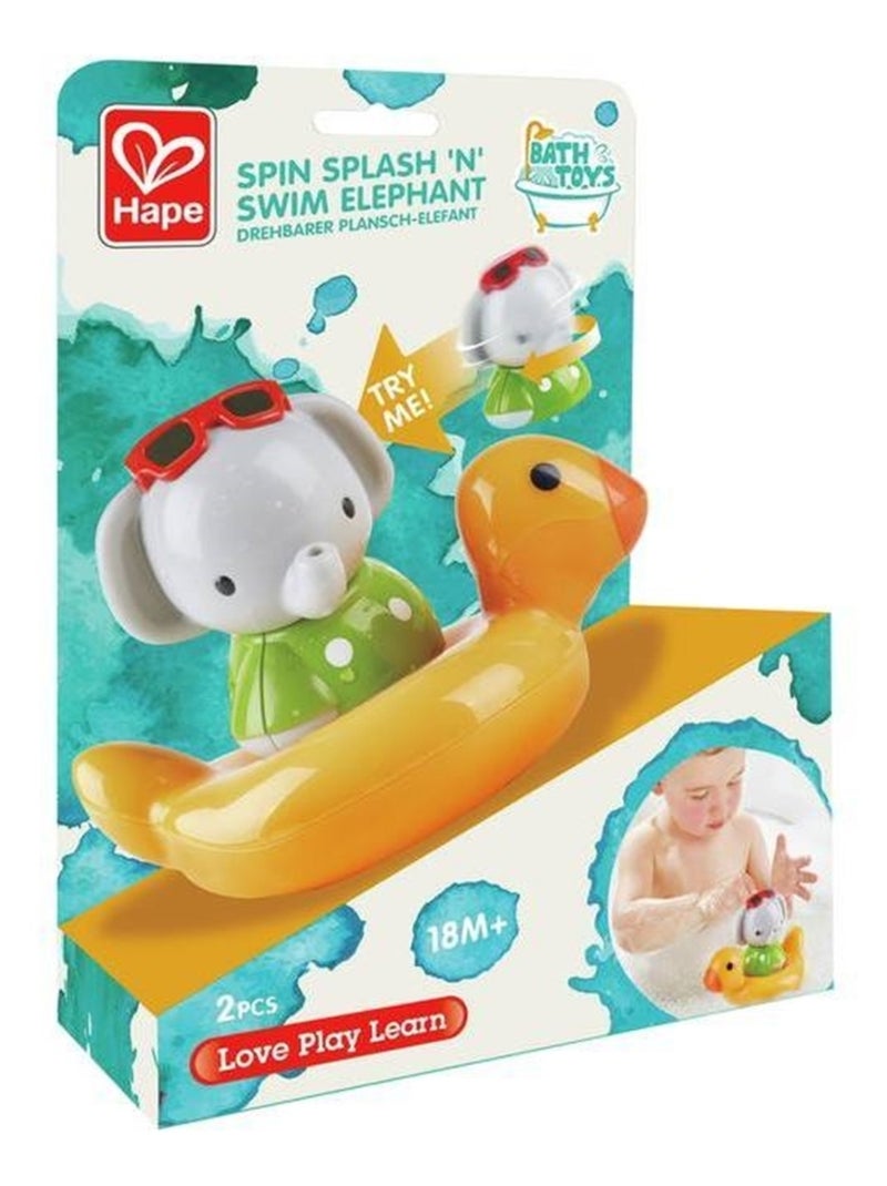 Jouet de bain éléphant SPIN SPLASH 'N Hape Multicolore - Kiabi