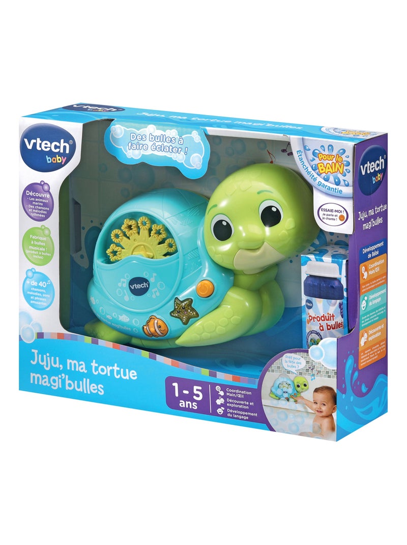 Jouet de bain Juju ma tortue magi bulles Bleu - Kiabi