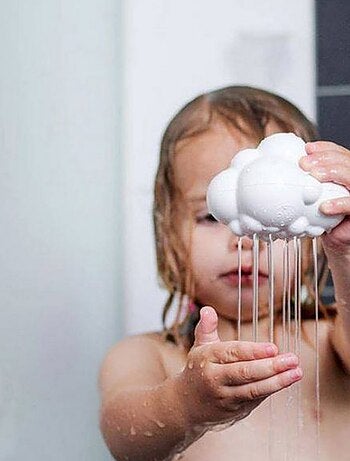 Jouet de bain Nuage de pluie blanc