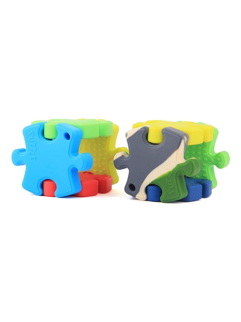 Jouet de Dentition Educatif Puzzle Vert foncé - Kiabi
