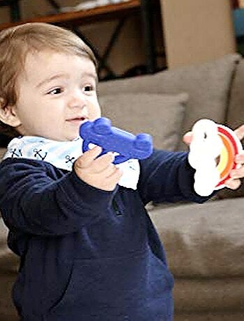 Jouet de Dentition Non Toxique Arc en Ciel