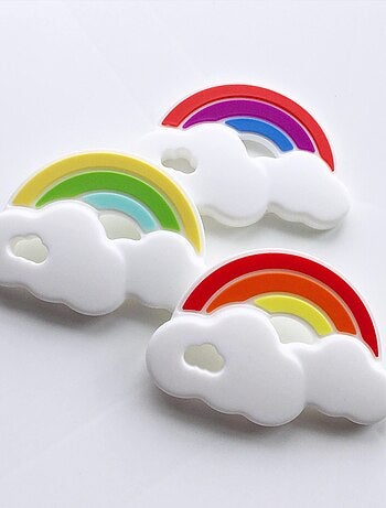 Jouet de Dentition Non Toxique Arc en Ciel