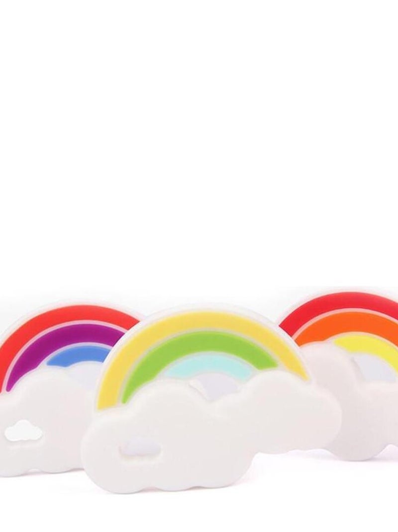 Jouet de Dentition Non Toxique Arc en Ciel Violet - Kiabi