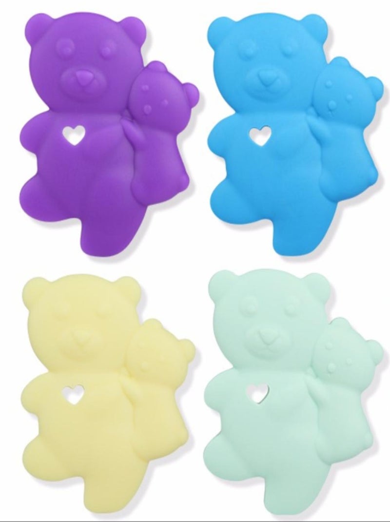 Jouet de Dentition Non Toxique Ourson Violet - Kiabi