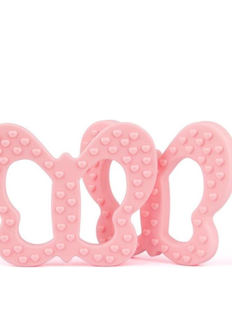 Jouet de Dentition Non Toxique Papillon Rose - Kiabi