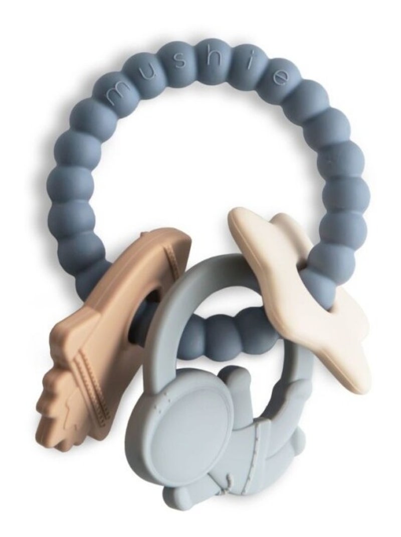 Jouet de dentition Space en silicone Bleu - Kiabi