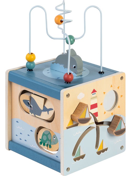 Jouet d'éveil - Cube En Bois Activités Océan 18CM - Kiabi
