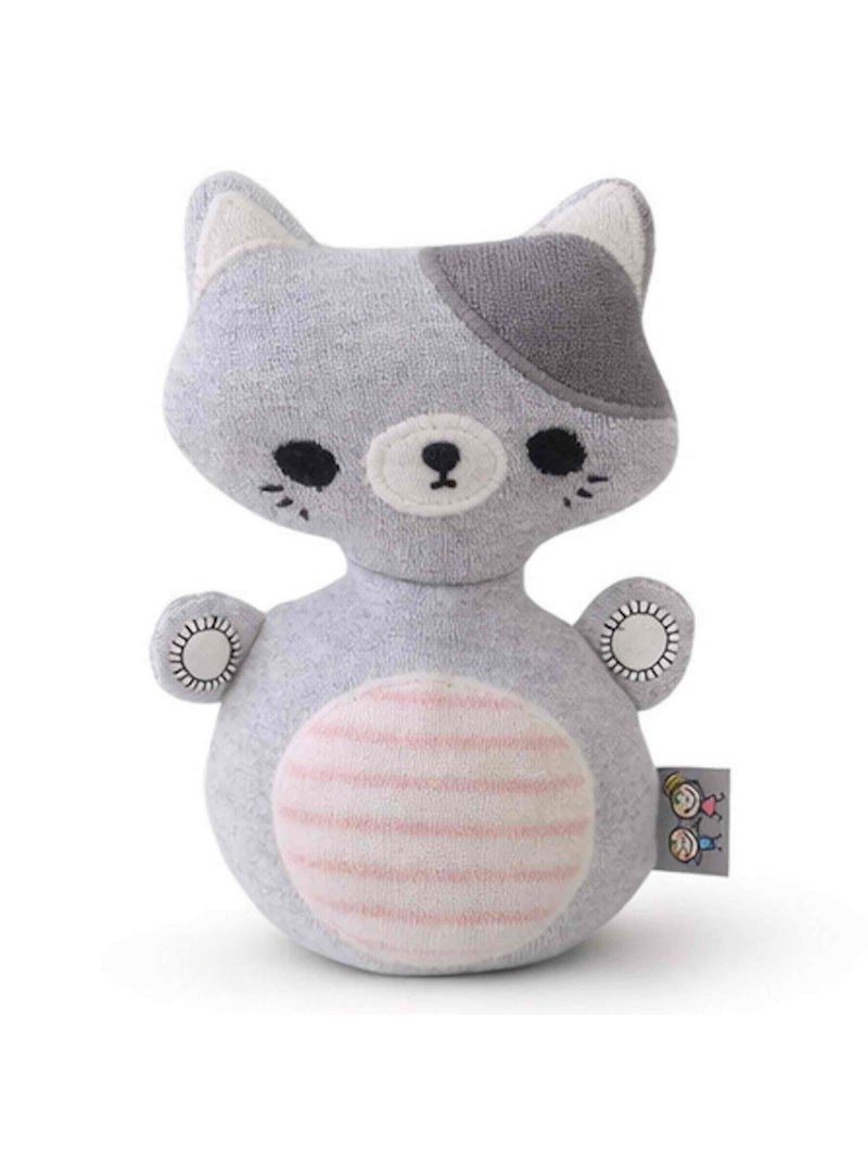 KALOO Stimuli – Mon Petit Chat Culbuto En Peluche – Jouet D'Éveil Sensoriel 16 Cm – Dès La Naissance