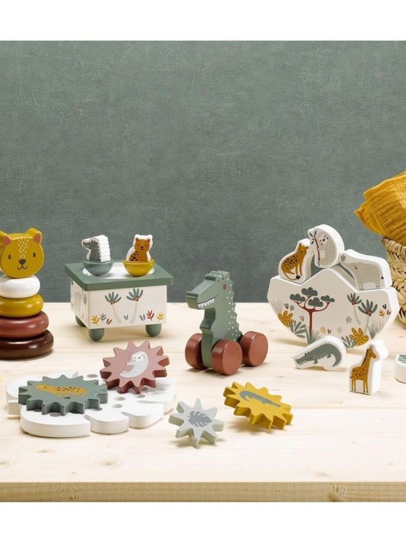 Jouet d'?�veil bois jeu d'engrenage - N/A - 13.33�?� - Kiabi