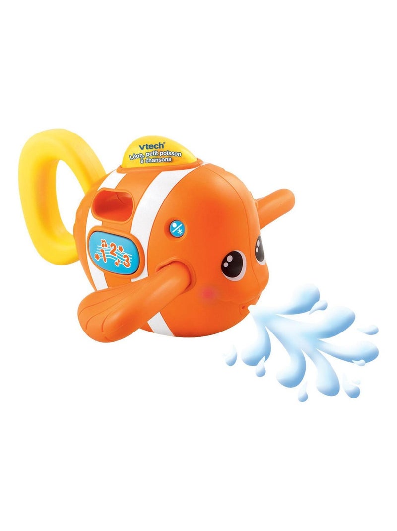 Jouet d'éveil de bain musical Léon, p'tit poisson à chansons Orange - Kiabi