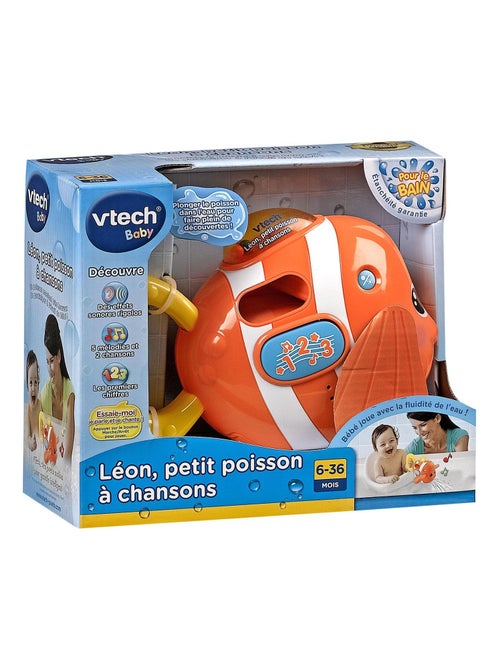 Jouet d'éveil de bain musical Léon, p'tit poisson à chansons - Kiabi