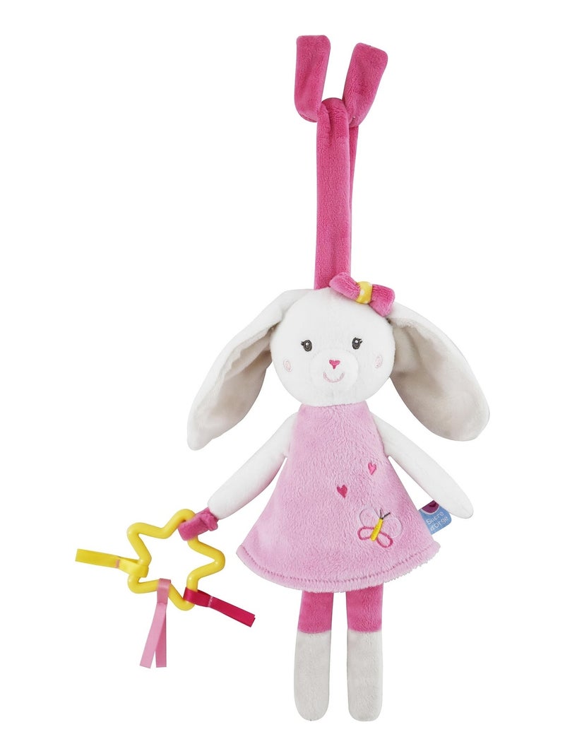 JOUET D'EVEIL LAPIN ROSE Rose - Kiabi