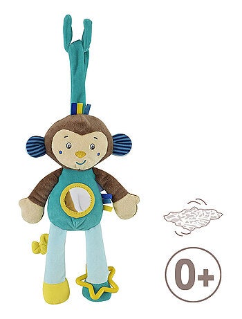JOUET D'EVEIL SINGE BLEU
