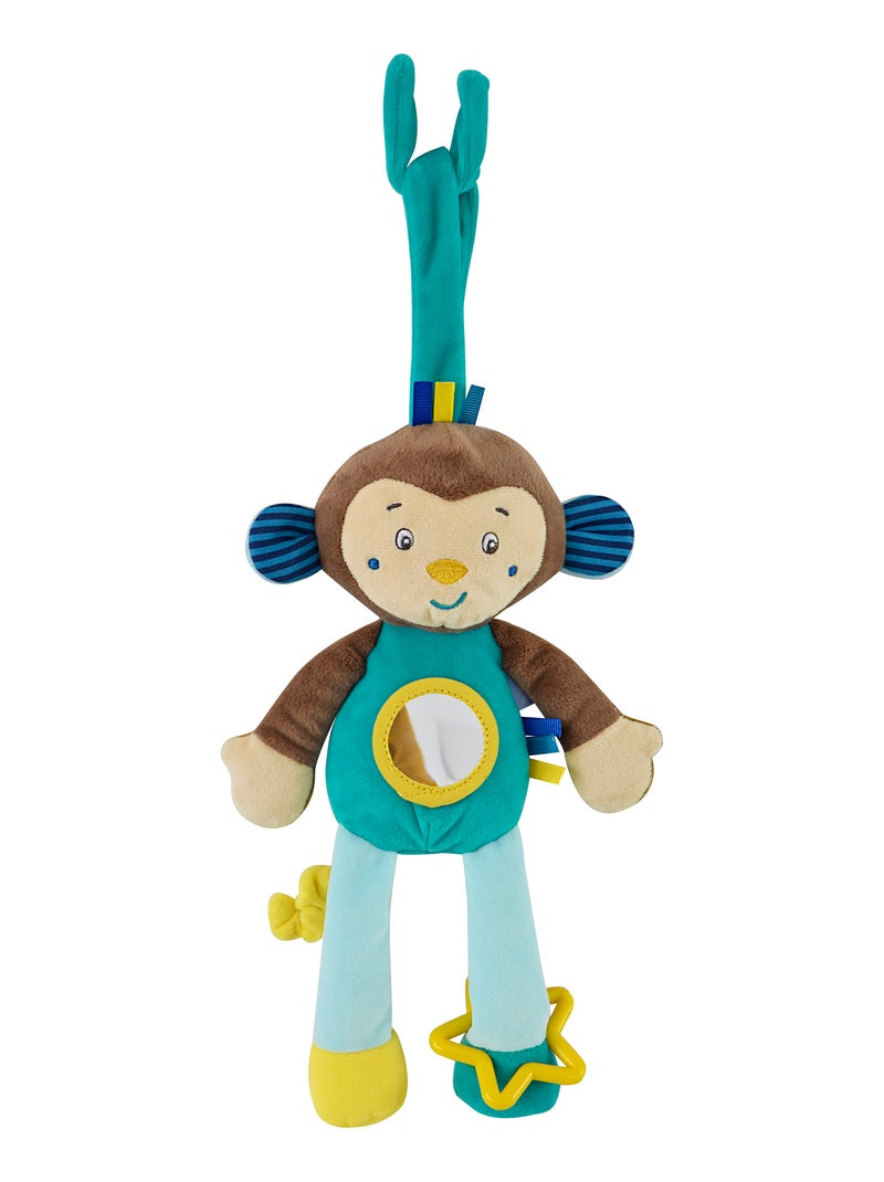 JOUET D'EVEIL SINGE BLEU Bleu - Kiabi