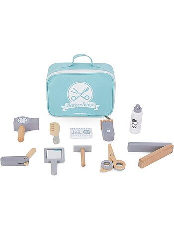 Jouet d'imitation coiffeur en bois avec sac enfant mamabrum