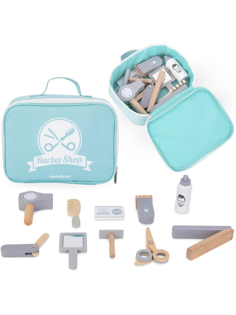 Jouet d'imitation coiffeur en bois avec sac enfant mamabrum N/A - Kiabi
