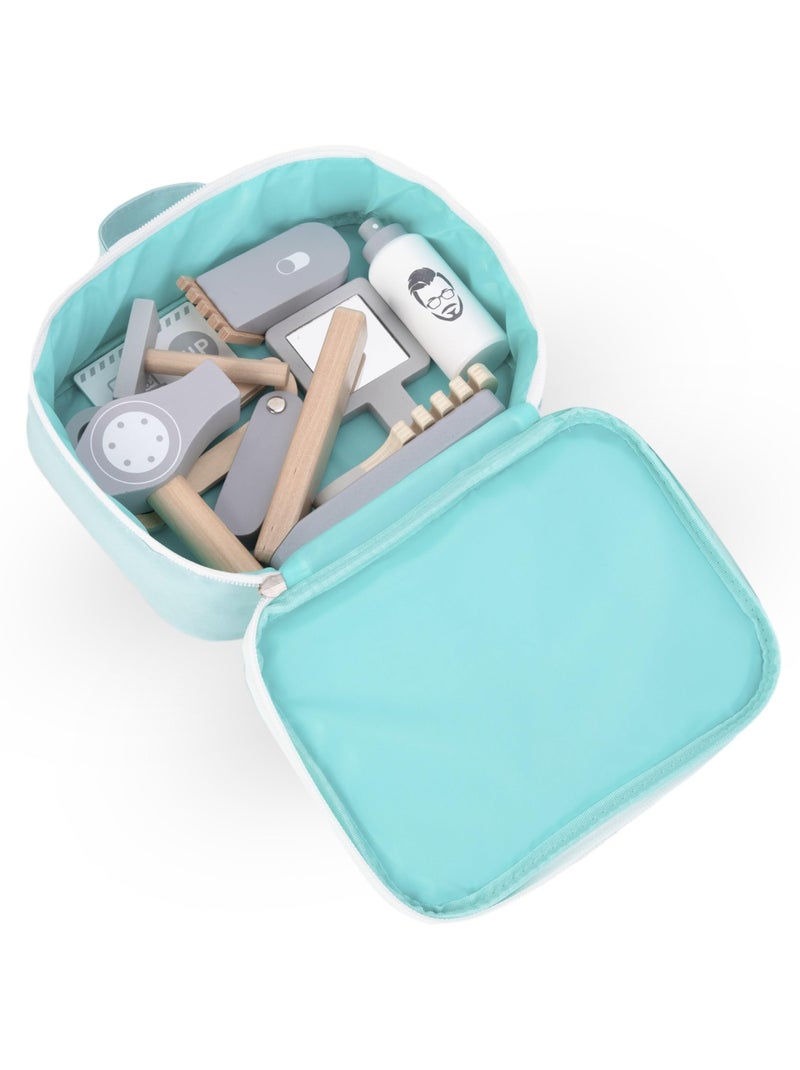 Jouet d'imitation coiffeur en bois avec sac enfant mamabrum N/A - Kiabi