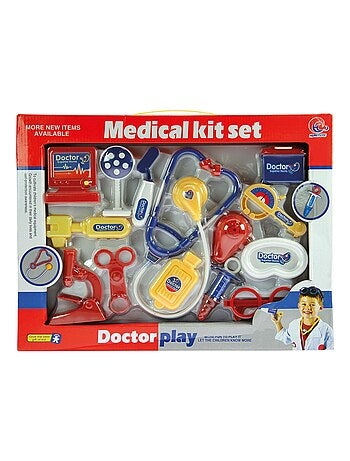 Jouet d'imitation mallette de docteur + 3 ans 13 pièces