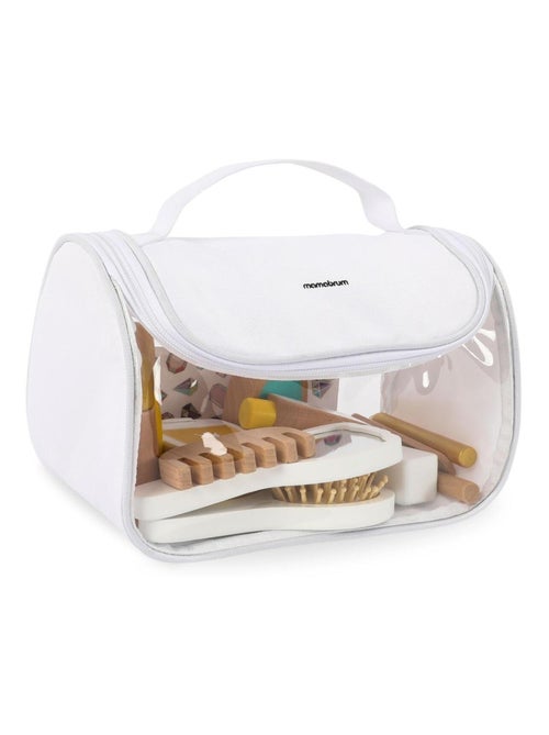 Jouet D'imitation Maquillage Enfant, Jeux de Rôle, Bois, Trousse De Toilette avec 15 Accessoires - Kiabi