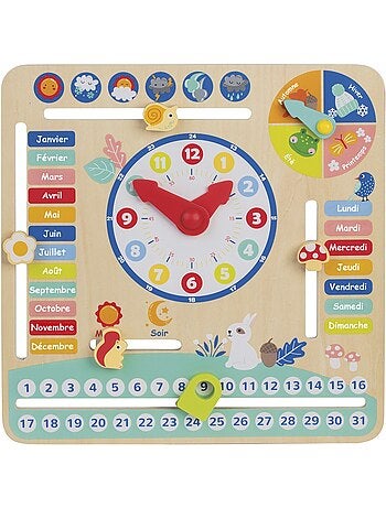 Jouet éducatif - Calendrier 30 X 30CM En Bois