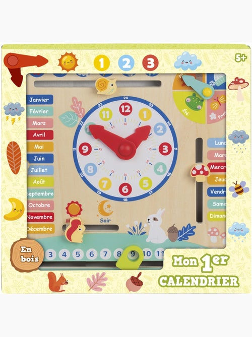 Jouet éducatif - Calendrier 30 X 30CM En Bois - Kiabi
