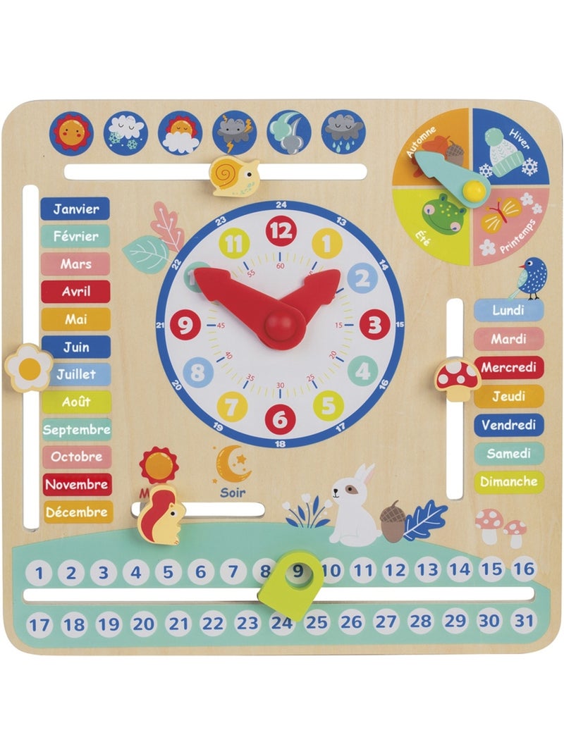 Jouet éducatif - Calendrier 30 X 30CM En Bois N/A - Kiabi